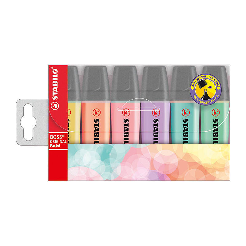 Stabilo Boss Pastel Ast2 Wal6 Stabilo
