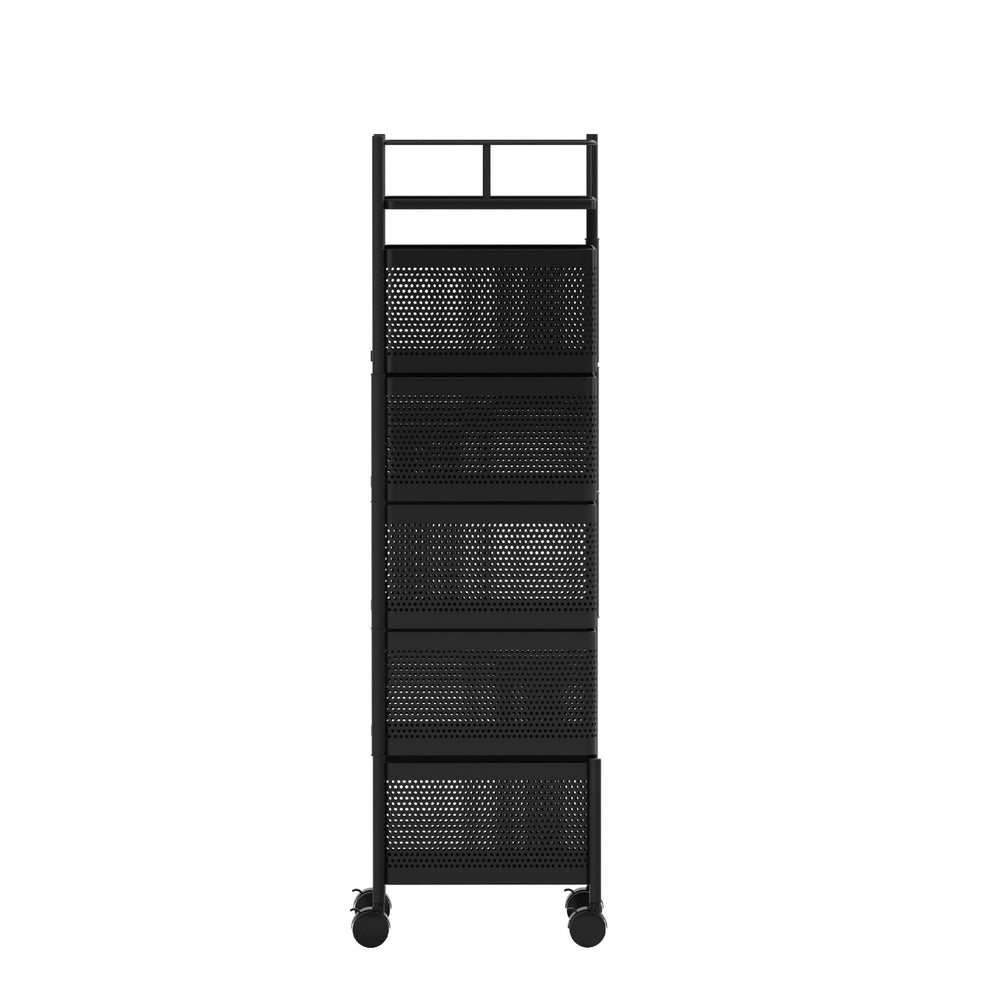 Artiss Storage Trolley Kitchen Cart 5 Tiers Storage Rack Black Tristar Online