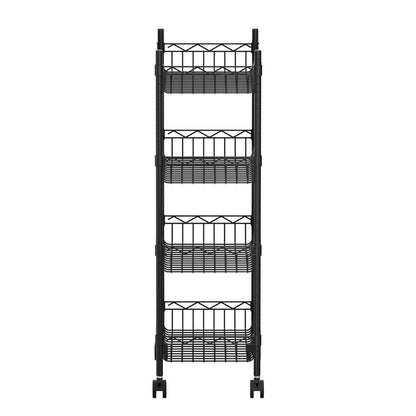 Artiss 4-Tier Shelving Unit Adjustable Garage Storage Kitchen Rack With Wheels Tristar Online