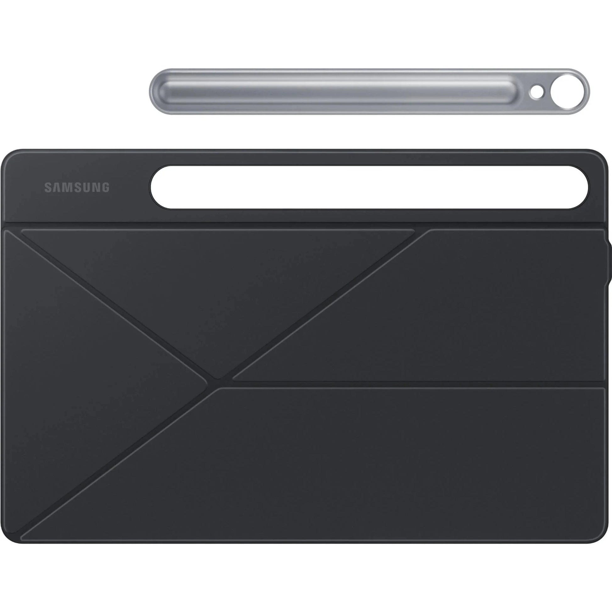 Samsung EF-BX710 black tablet case with magnetic flap visible