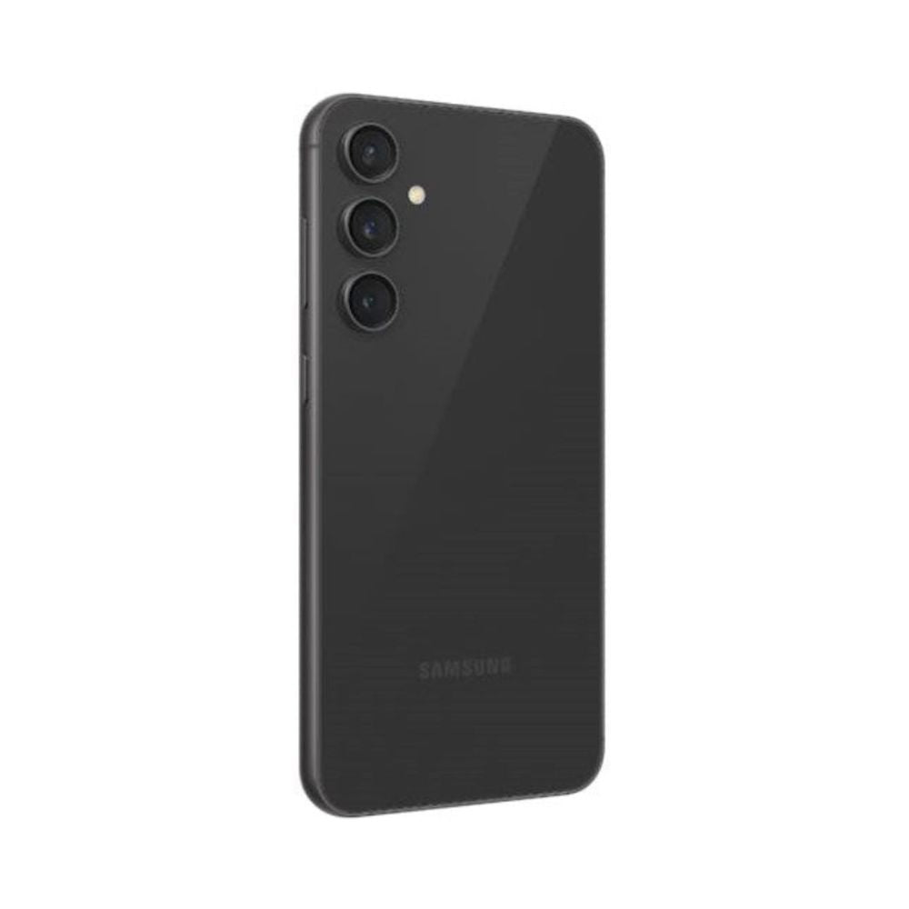 Graphite S23 FE shown angled to showcase display and rear-camera side