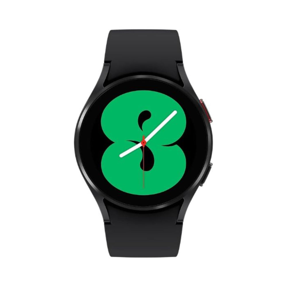 Galaxy Watch 4 40mm black with strap visible