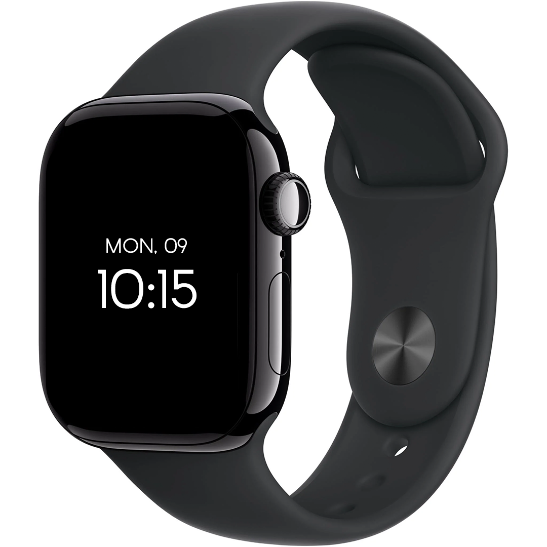 Apple Watch Series 10 42mm Jet Black Aluminium Case GPS + Cellular Sport Band-Black - AU Version