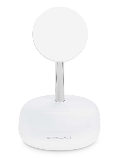 Sprout Qi2 2-in-1 Wireless Charger – White | Fast MagSafe - Pristine - Refurbished - (AU Version) Sprout