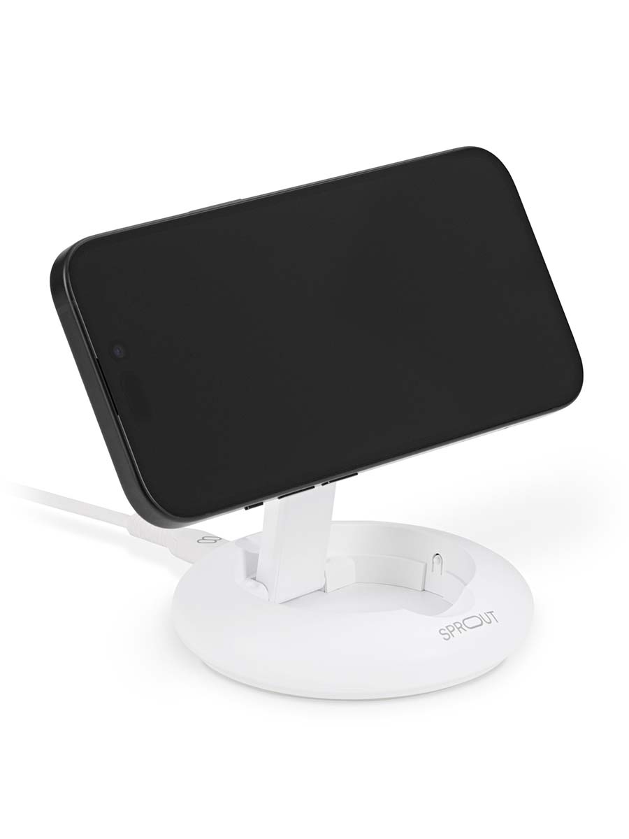 Sprout Qi2 Foldable Wireless Charger – White - Pristine - Refurbished  - (AU Version) Sprout