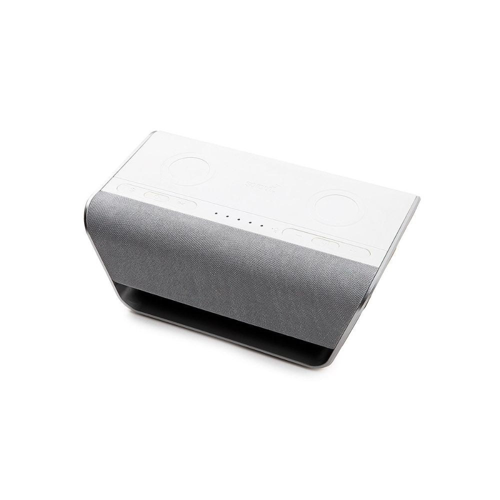 Sprout Immerse Bluetooth speaker showing speaker grill and body