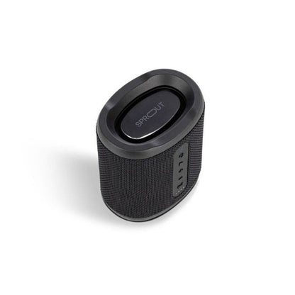 Sprout Soundwave Lite speaker angled side view on plain surface