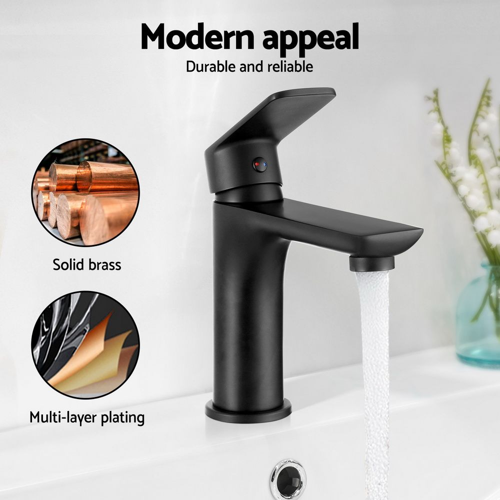 Bathroom Basin Mixer Tap Brass Faucet Vanity Laundry Sink Black