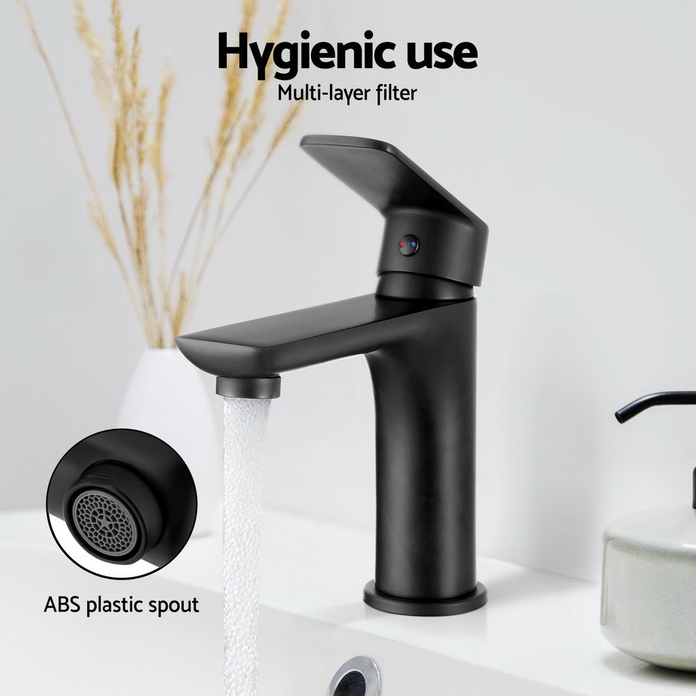 Bathroom Basin Mixer Tap Brass Faucet Vanity Laundry Sink Black