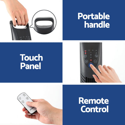 Devanti Tower Fan Oscillating 3 Speeds with Remote 91cm Tristar Online