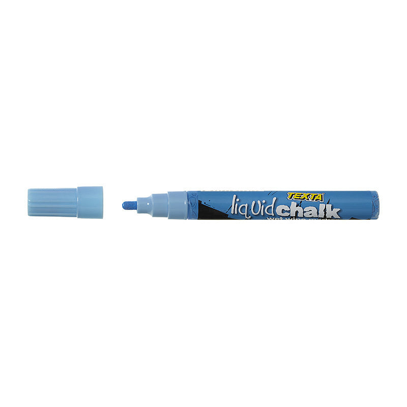Texta Liqud Chalk Wet Wipe Blu Texta