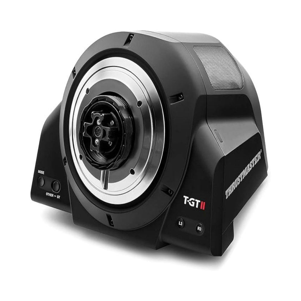 Thrustmaster T-GT II black racing wheel set shown on white background