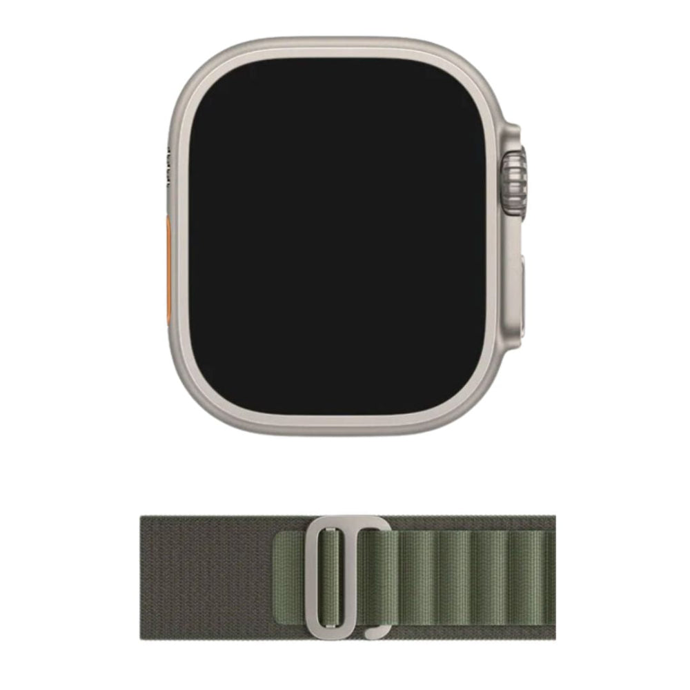 Apple Watch Ultra 49mm Titanium Case GPS + Cellular with Green Alpine Loop Apple