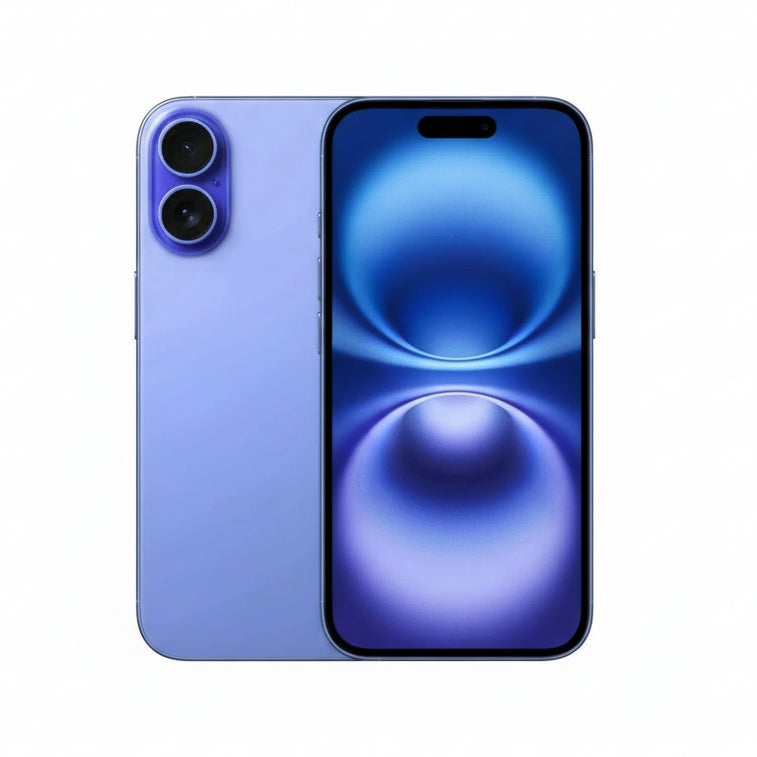 Apple iPhone 16 - 128GB / 256GB / 512GB - Black, White, Pink, Teal, Ultramarine with 90% Battery -  Pristine - Refurbished Apple