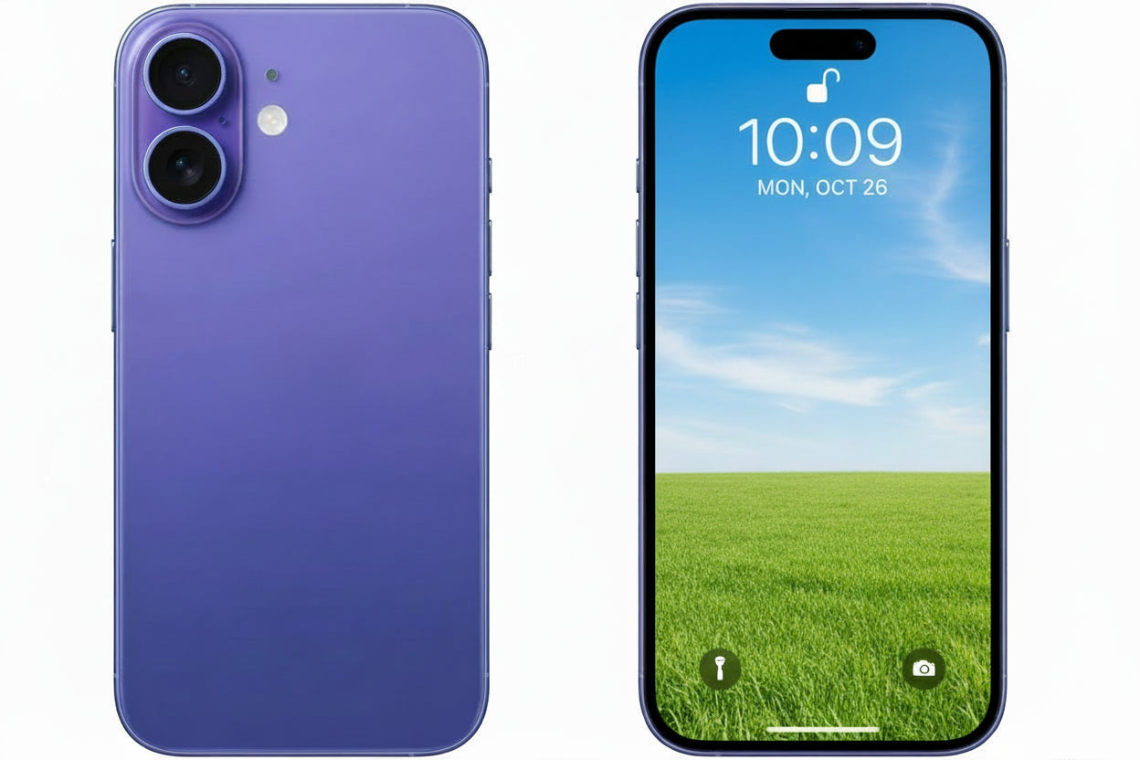 Apple iPhone 16 - 128GB / 256GB / 512GB - Black, White, Pink, Teal, Ultramarine with 100% Battery -  Pristine - Refurbished