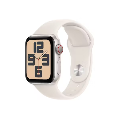 Apple Watch SE GPS 40mm Gold Aluminium Case With Starlight Sport Band - Refurbished Grade C