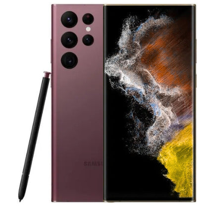 Samsung Galaxy S22 Ultra 8GB-128GB - Burgundy - (AU Version)
