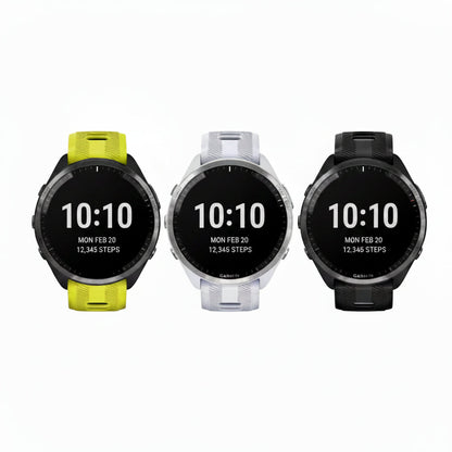 Garmin Forerunner 965 GPS Running Smartwatch - Black/Grey, Whitestone, Amp Yellow Garmin