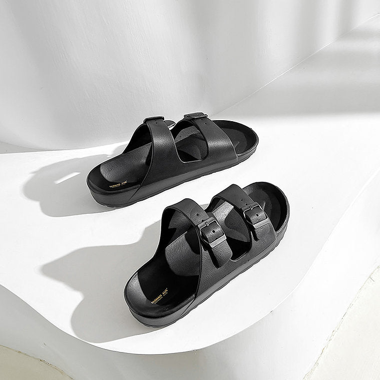 UNISEX BEACH SLIDES 0099 - MEN - Black / AUS Ladies6/Men4/EU37/23.5cm Tristar Online