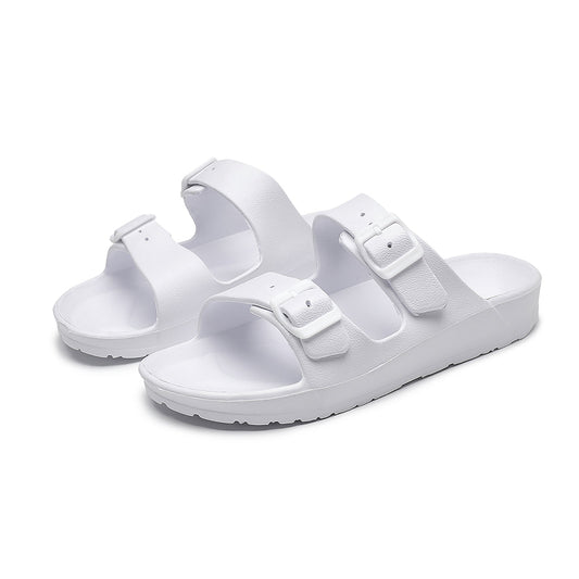 UNISEX BEACH SLIDES 0099 - MEN - White / AUS Ladies5.5/Men3.5/EU36/23cm Tristar Online