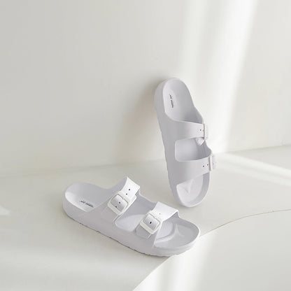 UNISEX BEACH SLIDES 0099 - MEN - White / AUS Ladies7/Men5/EU38/24cm Tristar Online