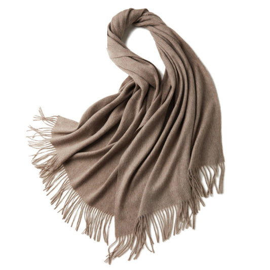 100% MERINO VIRGIN WOOL SHAWL 970115 KHAKI Tristar Online