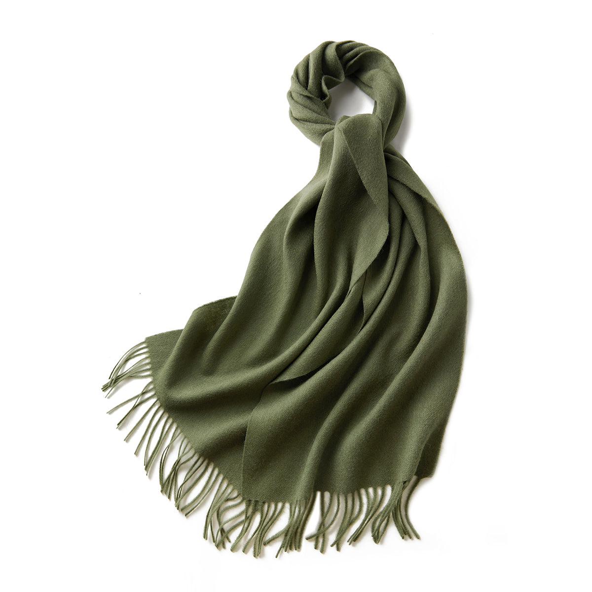 100% MERINO VIRGIN WOOL SCARF 970116 OLIVE Tristar Online