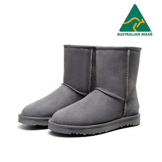 SHORT CLASSIC BOOTS 990225  MADE IN AUSTRALIA - MEN - Grey / AUS Ladies5.5/Men3.5/EU36/23cm Tristar Online