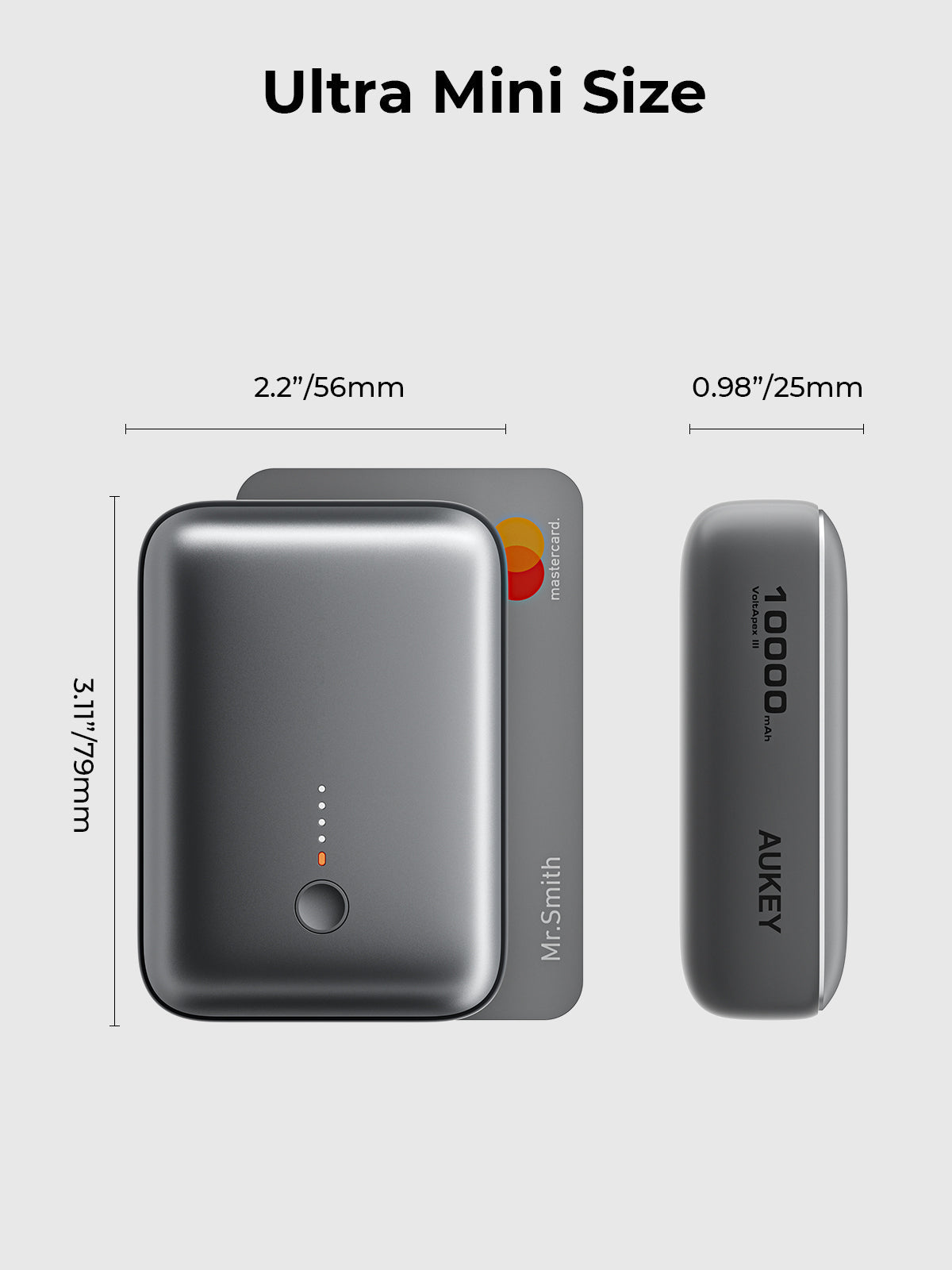 AUKEY Spark Mini 10000 Compact Fast Charging Power Bank (PB-Y55) Tristar Online