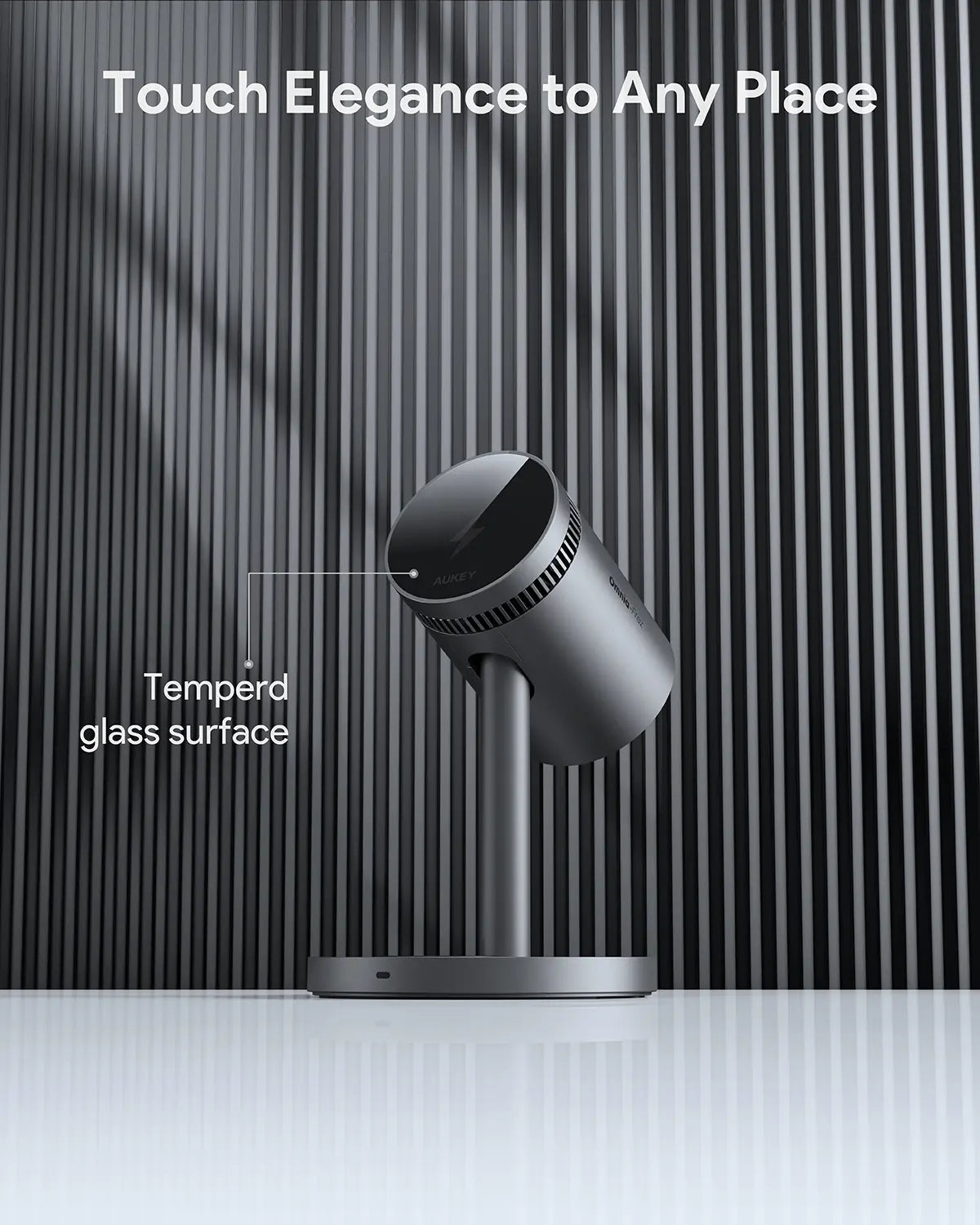 Aukey MagFusion 3-in-1 Pro Qi2 Magnetic Fast Wireless Charging Station with Active Cooling (LC-MC311A) Tristar Online