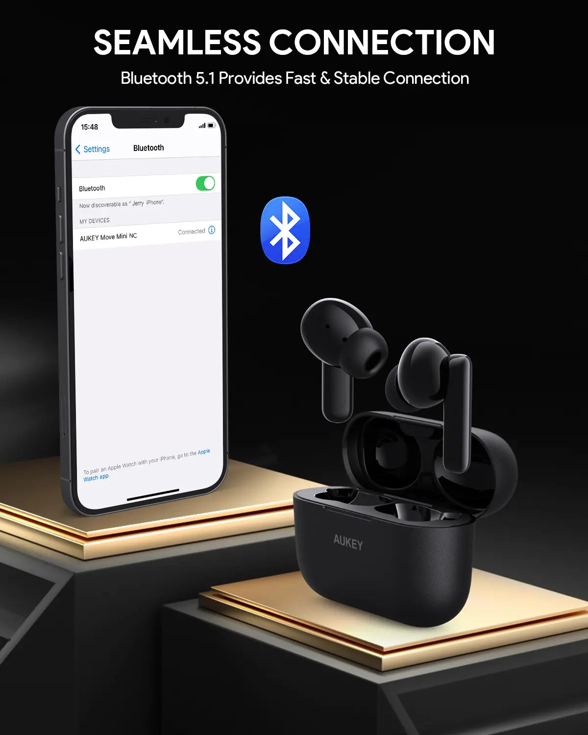 Aukey True Wireless Earbuds With Noise Cancelling MOVE MINI NC (EP-M1NC) Tristar Online