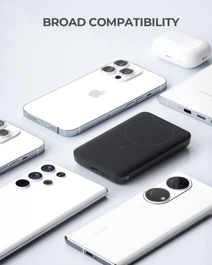 Aukey MagLinnk 6700mAh Magnetic Wireless Charging Power Bank (PB-MS01) Tristar Online