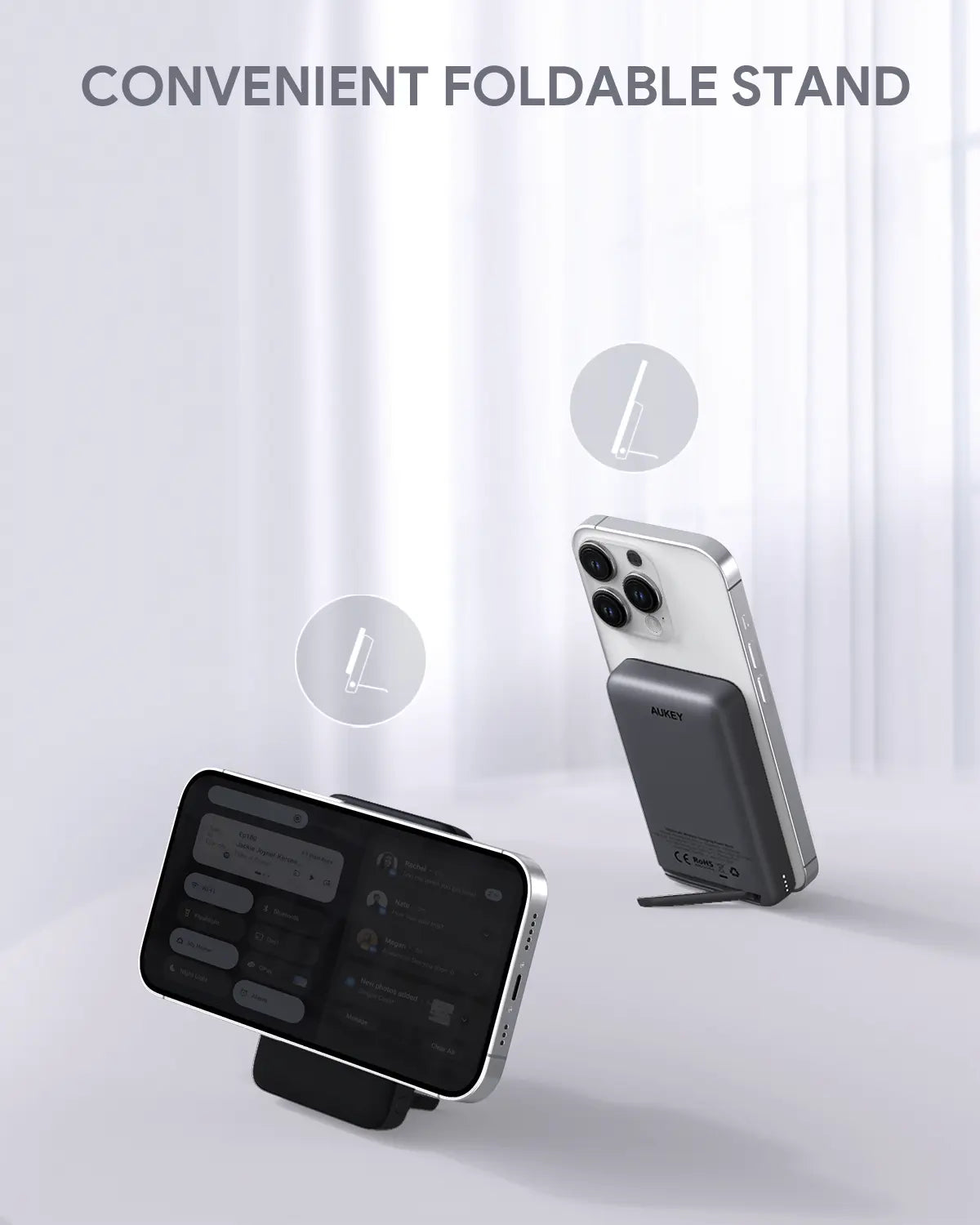 Aukey MagLinnk 10000mAh Magnetic Wireless Charging Power Bank (PB-MS02) Tristar Online