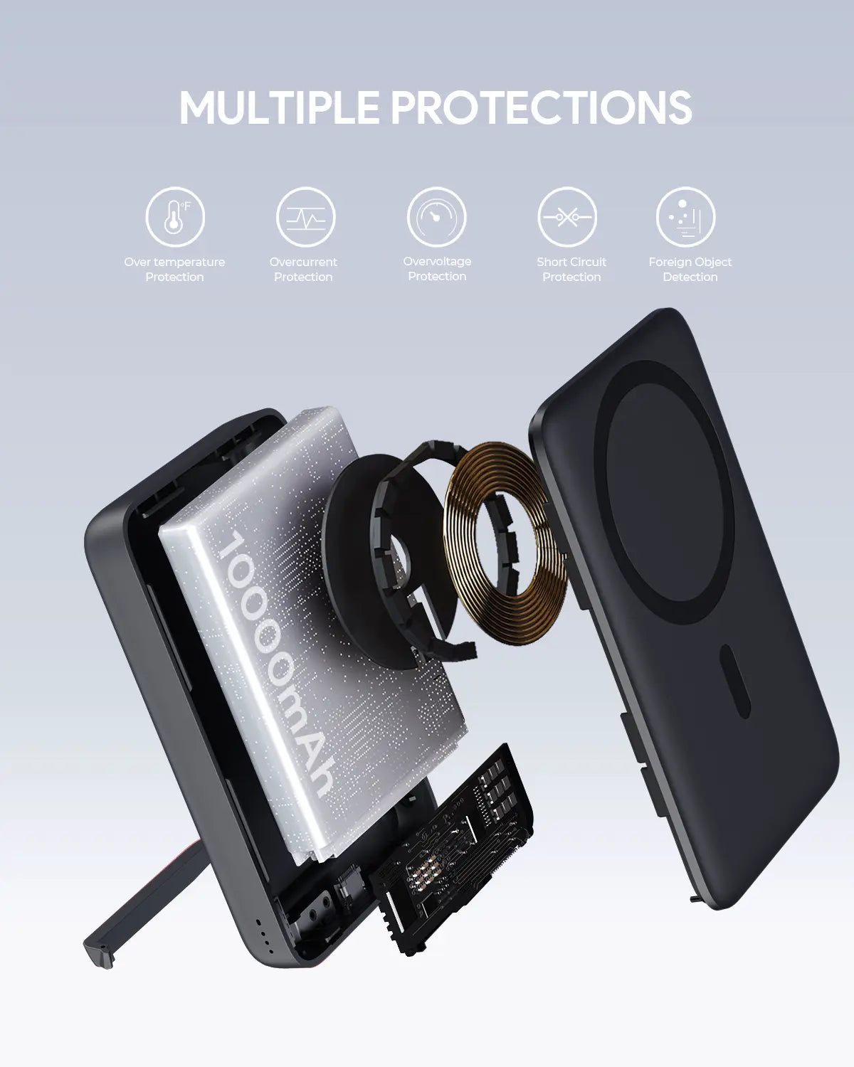 Aukey MagLinnk 10000mAh Magnetic Wireless Charging Power Bank (PB-MS02) Tristar Online