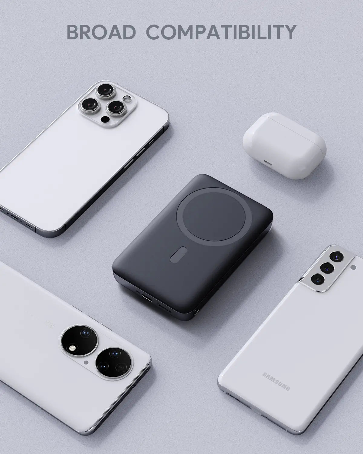 Aukey MagLinnk 10000mAh Magnetic Wireless Charging Power Bank (PB-MS02) Tristar Online