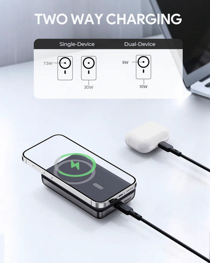 Aukey MagLinnk 10000mAh Magnetic Wireless Charging Power Bank (PB-MS02) Tristar Online