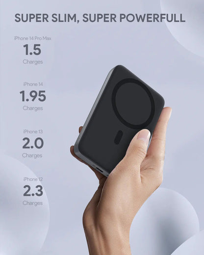 Aukey MagLinnk 10000mAh Magnetic Wireless Charging Power Bank (PB-MS02) Tristar Online