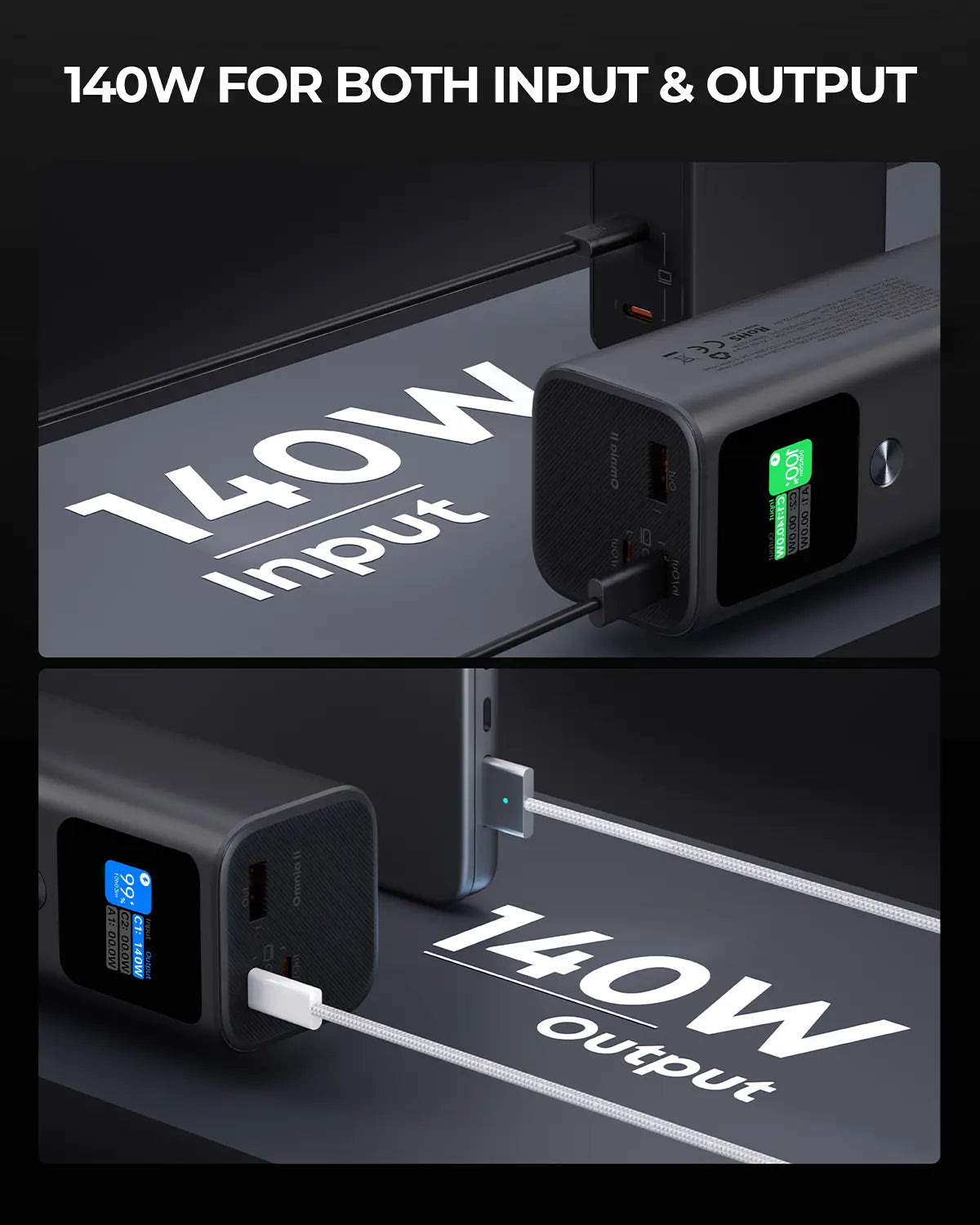 Aukey Sprint X 27.6K 140W 27,600mAh Portable Power Bank with PD3.1 (PB-Y45) Tristar Online