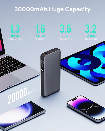 Aukey Sprint X 20K 65W 20000mAh Portable Power Bank with PD3.0 (PB-Y43) Tristar Online