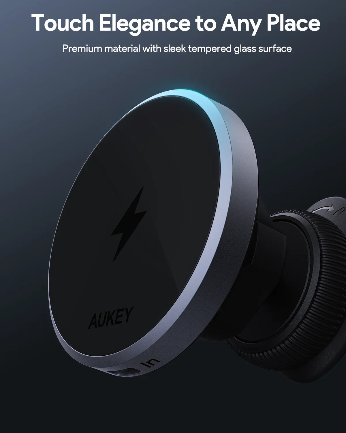 Aukey MagLink Dash Magnetic Fast Wireless Charging Phone Mount (HD-MC13) Tristar Online