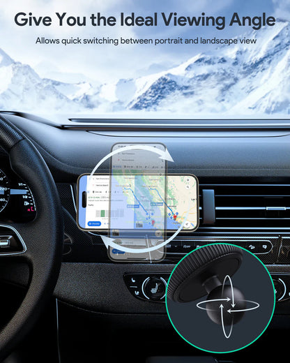 Aukey MagLink Dash Magnetic Fast Wireless Charging Phone Mount (HD-MC13) Tristar Online