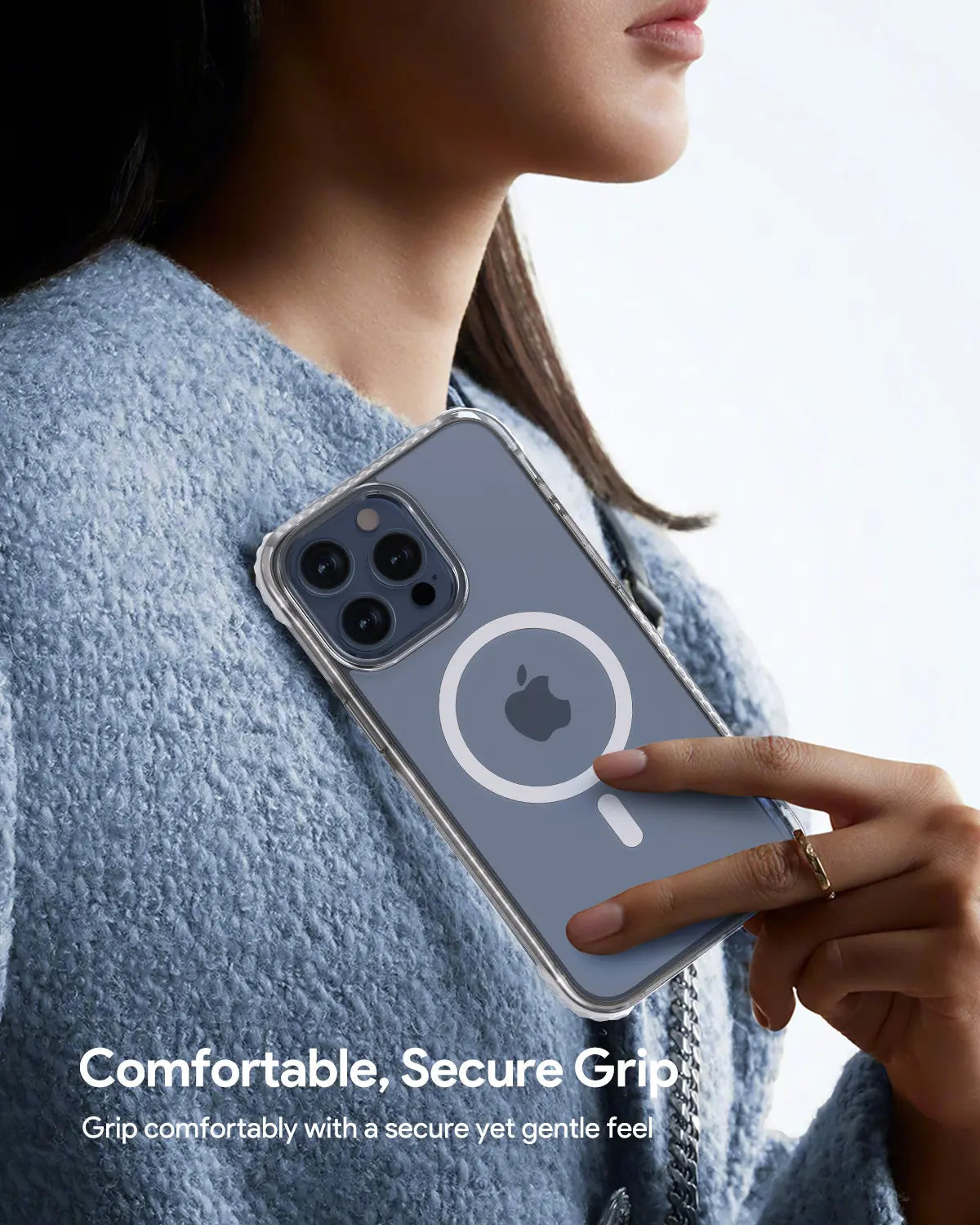 Aukey Urban Guard Magnetic Hard-Shell iPhone 15 Phone case - Transparent (TM11A) Tristar Online