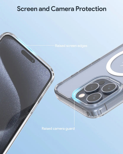Aukey Clearview Magsafe iPhone 15 Pro Max Phone case - Transparent (TM10D) Tristar Online