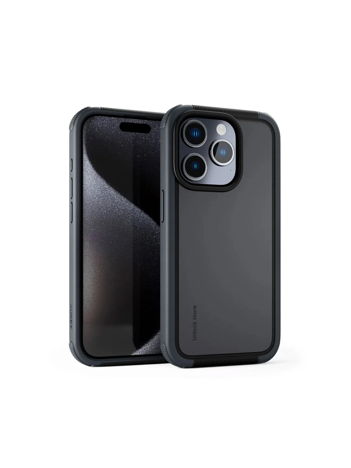Aukey Urban Guard Elite Magnetic Hard-Shell iPhone 15 Pro Phone Case - Dark Gray (UG10C) Tristar Online