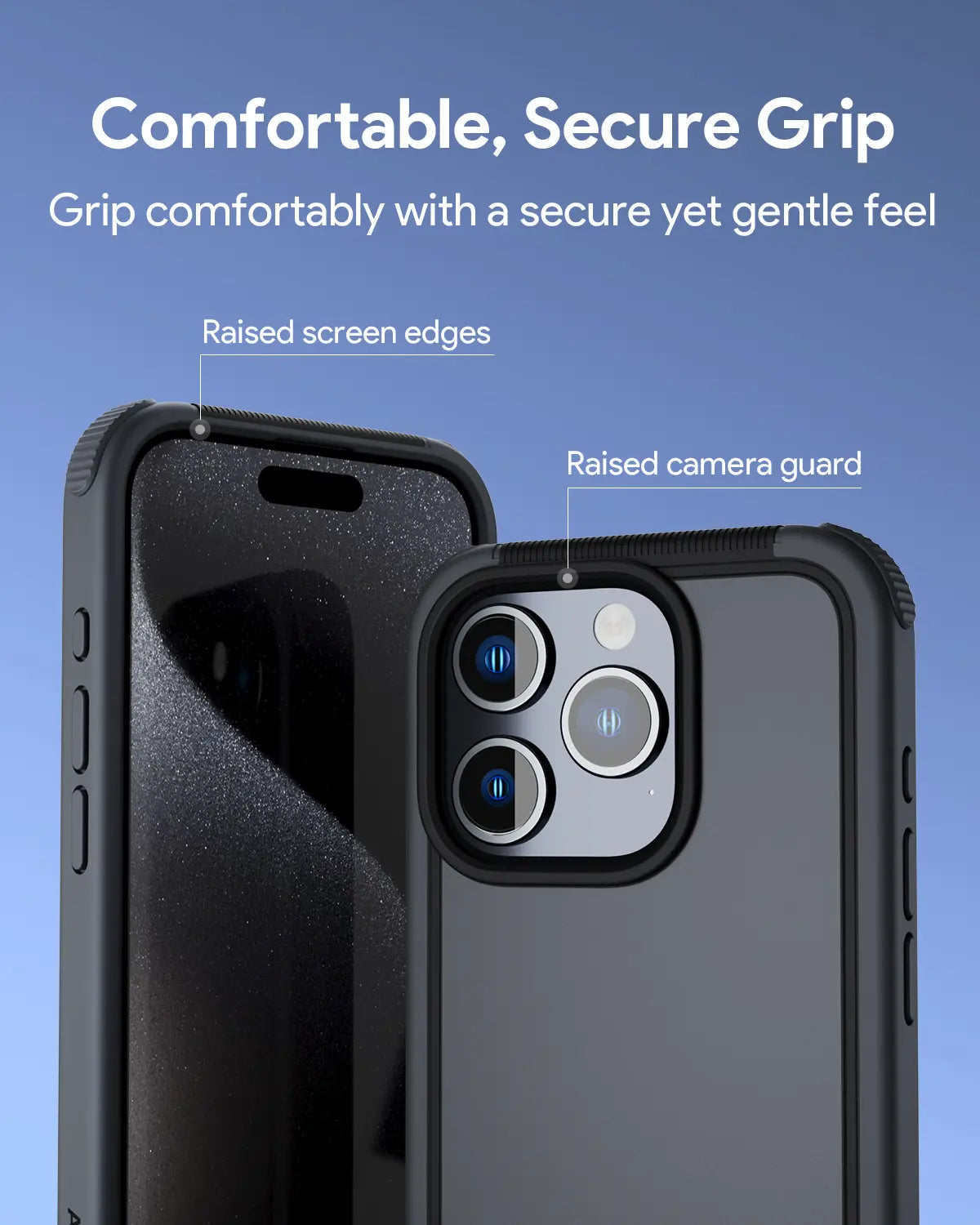Aukey Urban Guard Elite Magnetic Hard-Shell iPhone 15 Pro Phone Case - Dark Gray (UG10C) Tristar Online