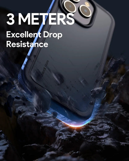 Aukey Urban Guard Elite Magnetic Hard-Shell iPhone 15 Pro Max Phone Case - Dark Gray (UG10D) Tristar Online