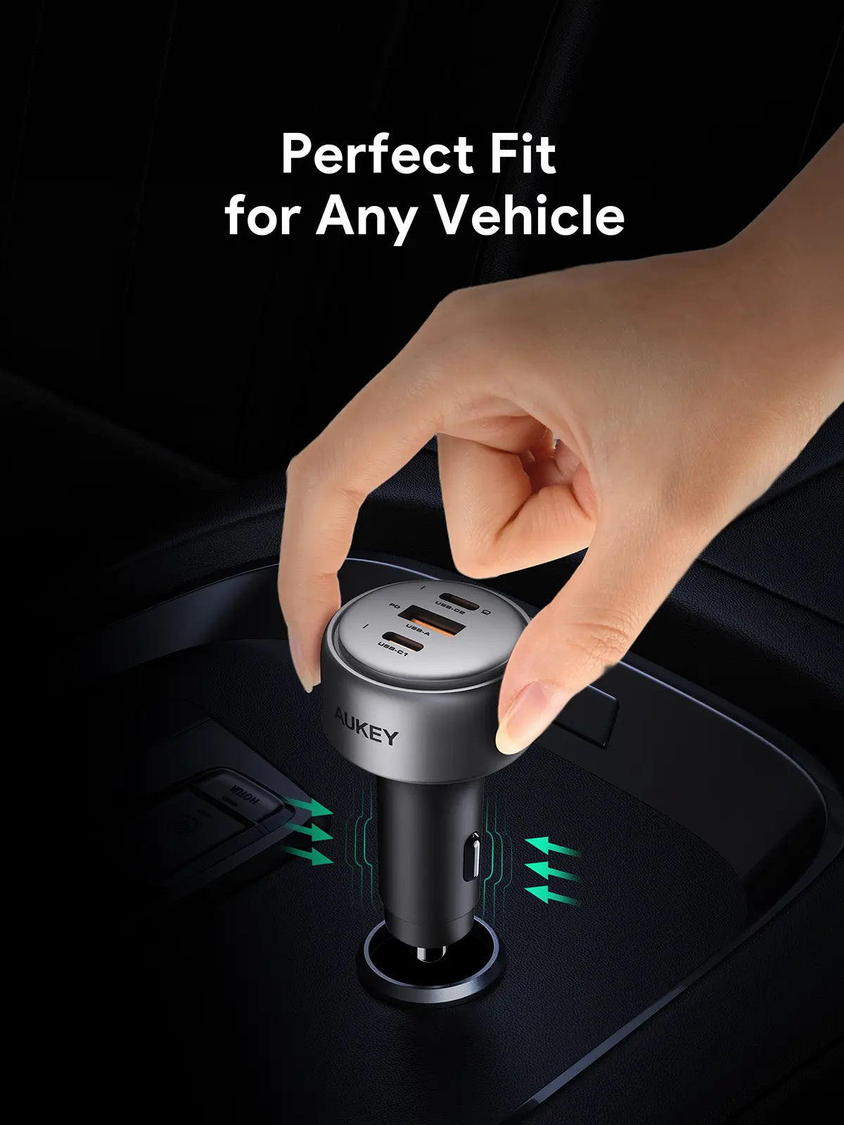 Aukey Pathfinder Mix 3 66W Fast Charging Car Charger (CC-P1) Tristar Online