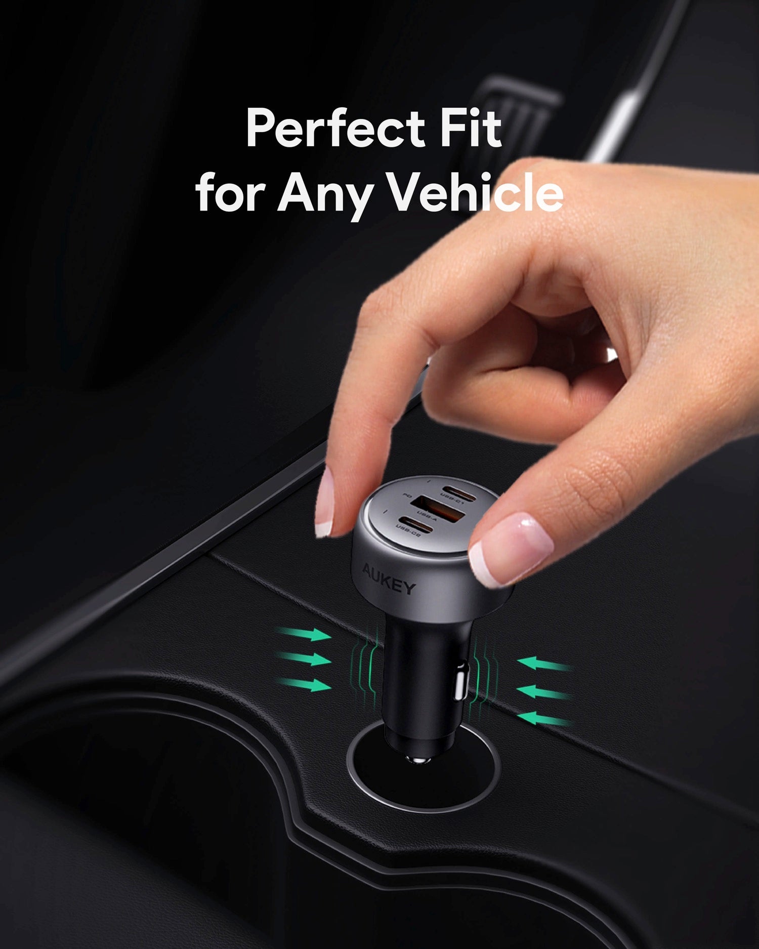 Aukey Pathfinder Mix 3 100W Fast Charging Car Charger 100W (CC-P3) Tristar Online