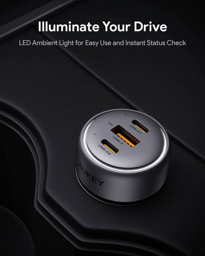 Aukey Pathfinder Mix 3 100W Fast Charging Car Charger 100W (CC-P3) Tristar Online