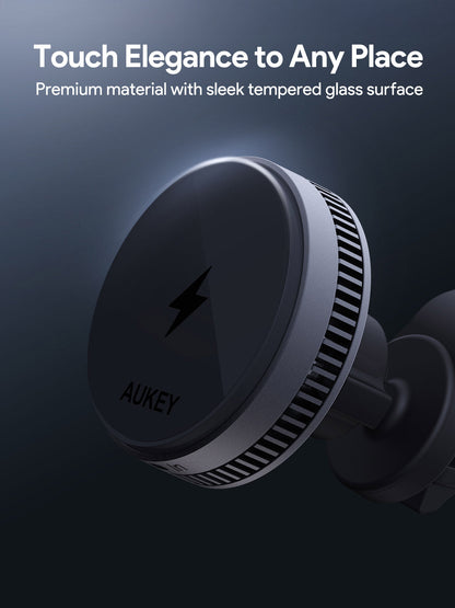 Aukey MagFusion Dash Pro Qi2 Magnetic Fast Wireless Charging Phone Mount with Active Cooling (HD-MC13A) Tristar Online